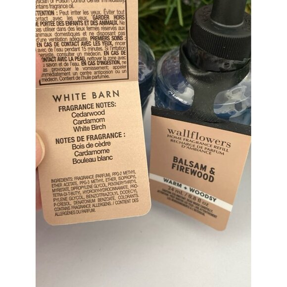 Bath & Body Works “Balsam & Firewood” 2 New Wallflower Refills - Picture 3 of 4